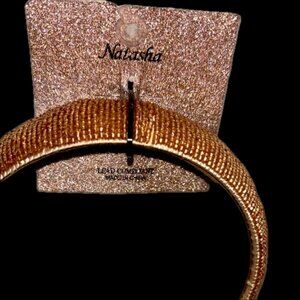 NWT ladies or girls headband with super sparkles and by Natasha! Brand new !
